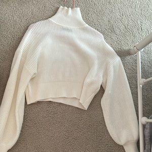 White Turtle Neck Sweater